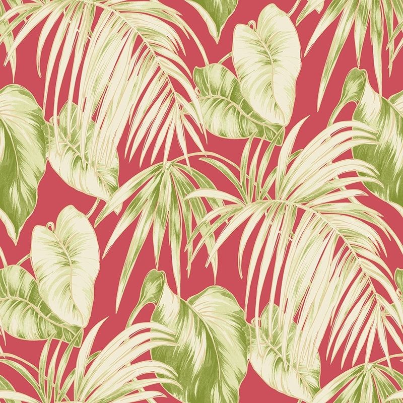 Coral Palm Breeze Wallpaper
