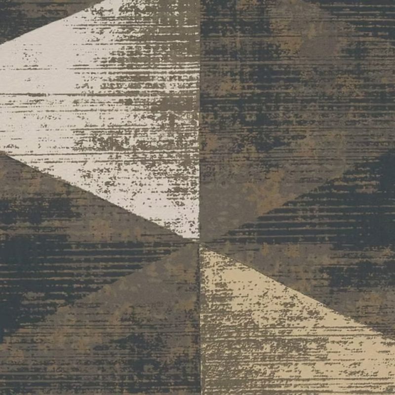 Triangle Beige and Uguisucha Wallpaper