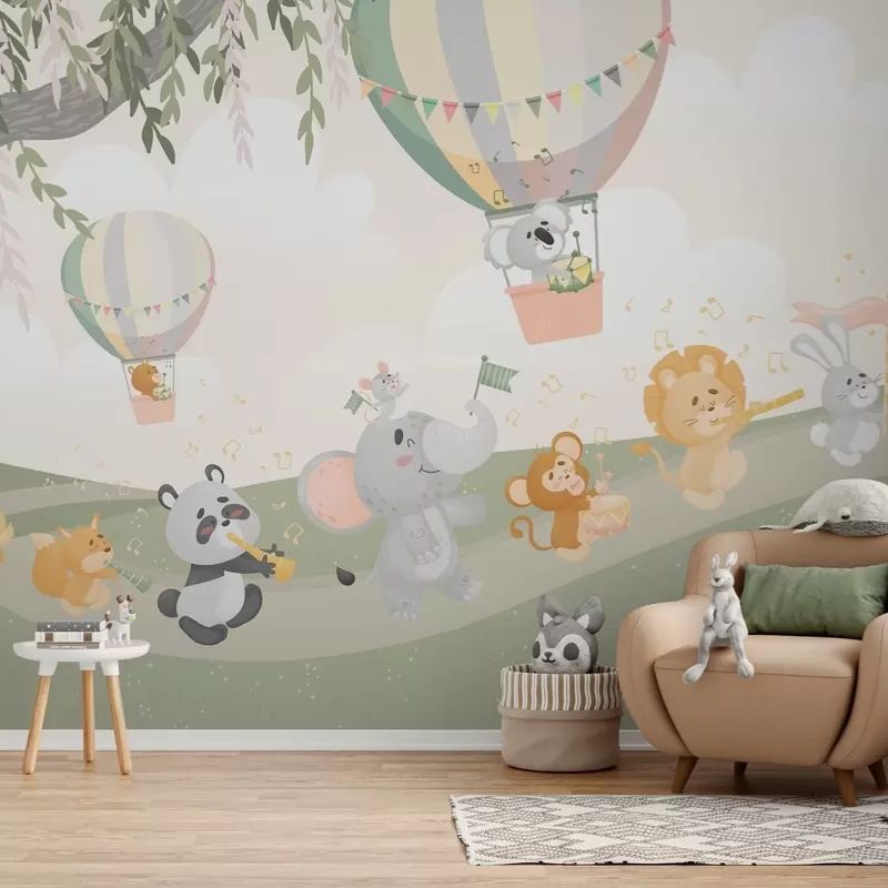 Landscape With Animals Playing Musical Instruments