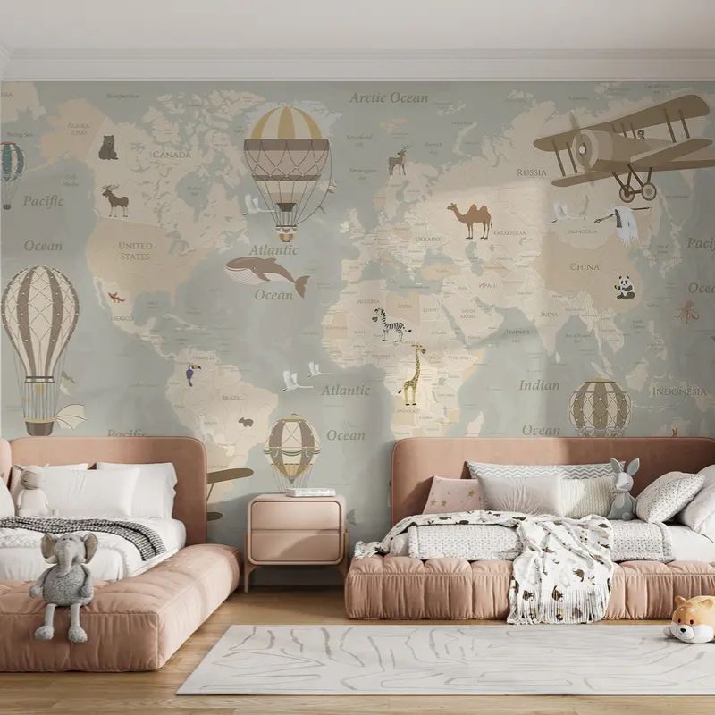 Children's Map Of The World