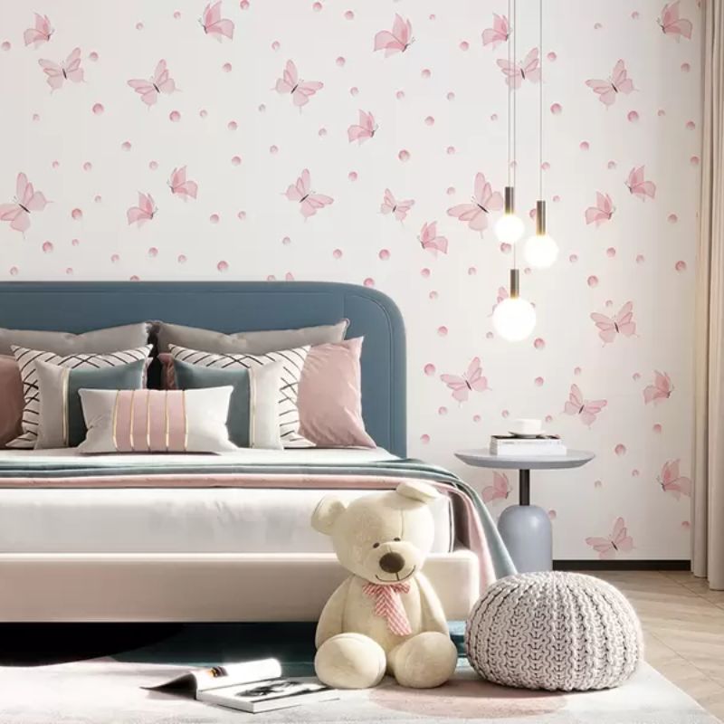 Watercolor Pink Butterflies