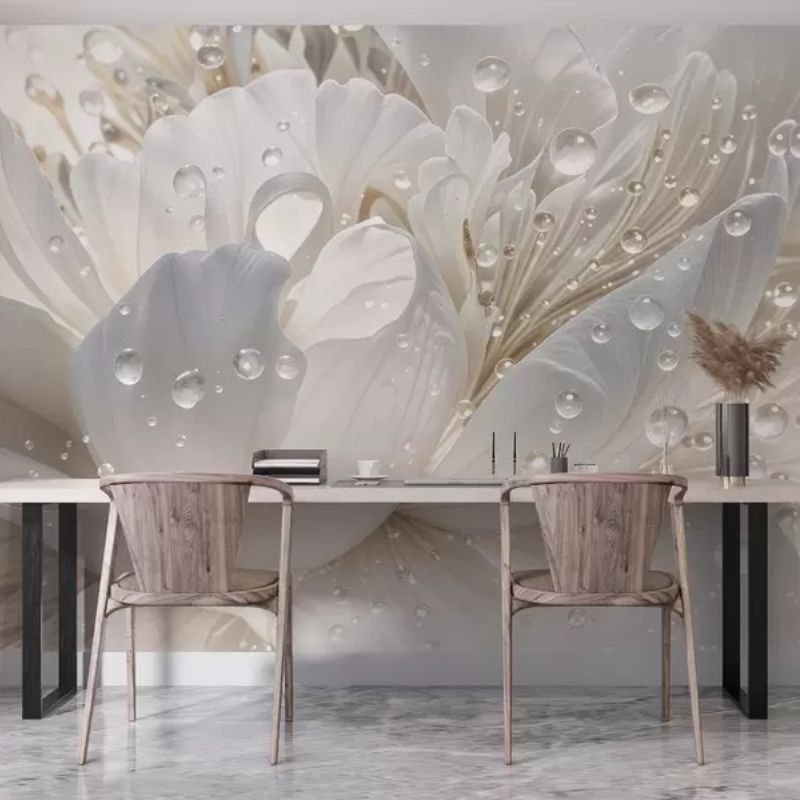 A Close-Up Of A White Peony Flower