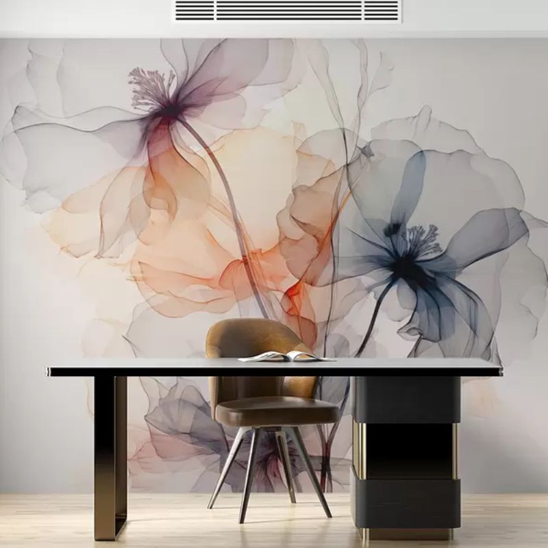 Abstract Translucent Flowers