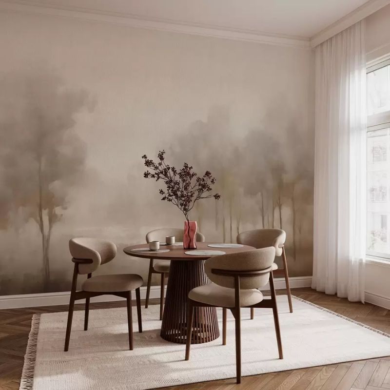 Abstract Forest With Sepia Effect