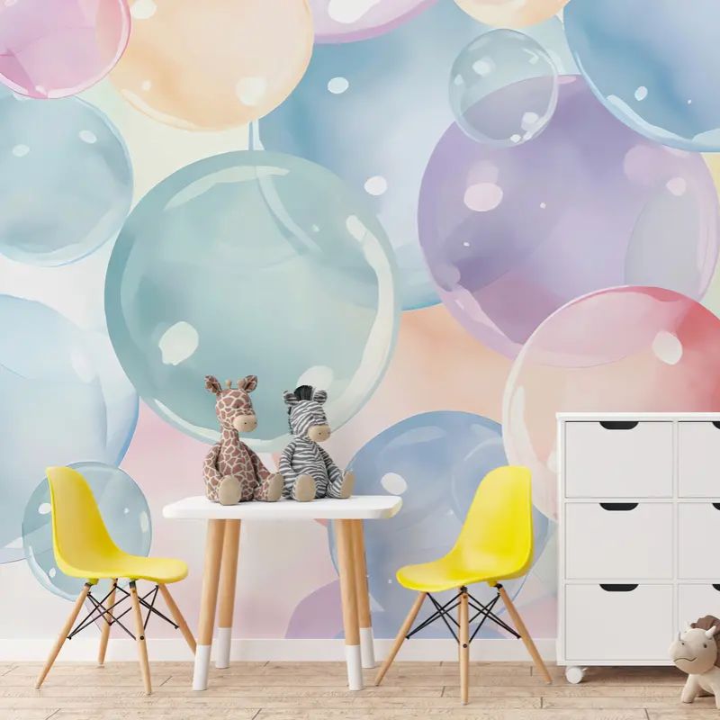 Bubbles In Pastel Colors