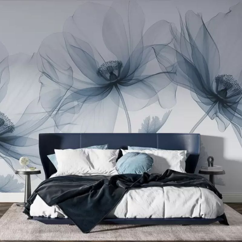 Blue Transparent Flower