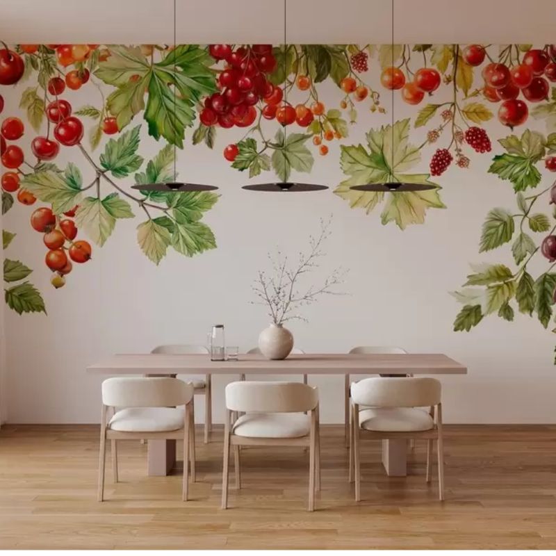 Bunches Of Currants Hanging From The Top