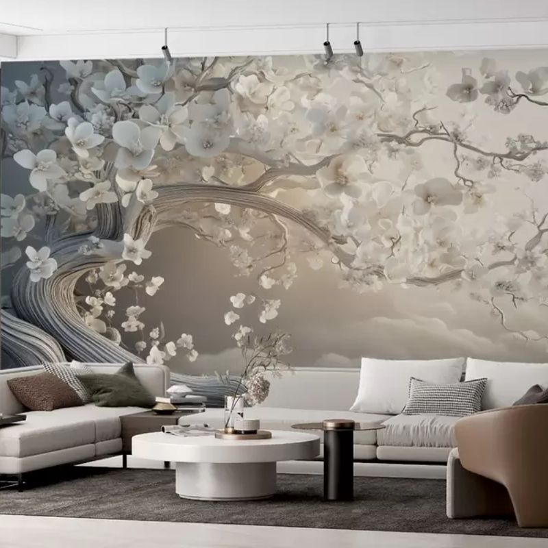 A Charming Tree With White Flowers