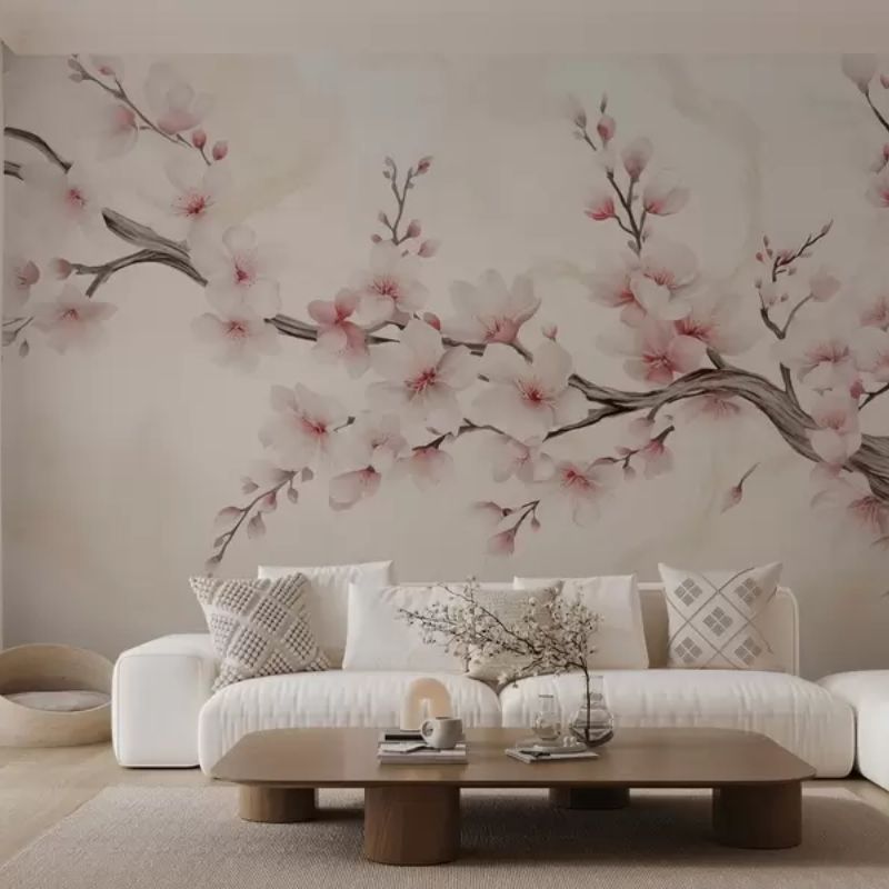 A Delicate Cherry Blossom Branch