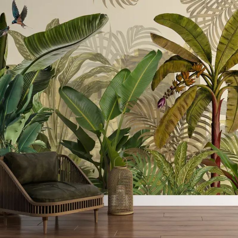 Tropical Jungle And Leaves