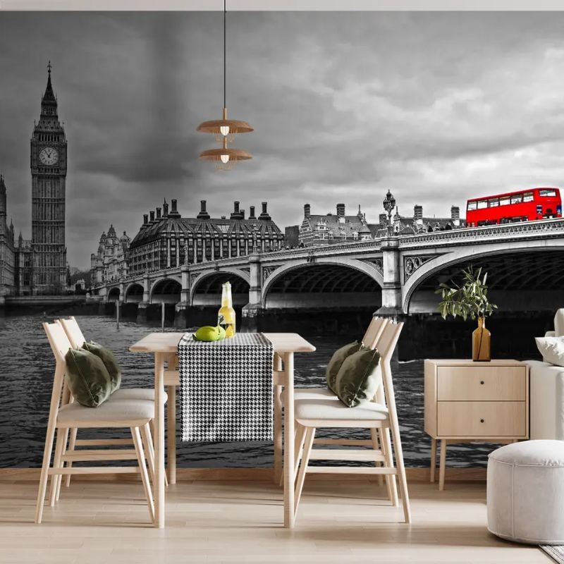 London, Gray And Red