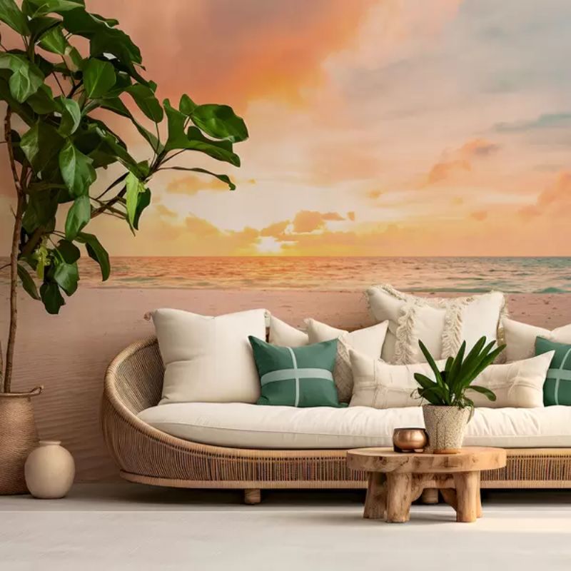 Beach White Sand Sea And Waves