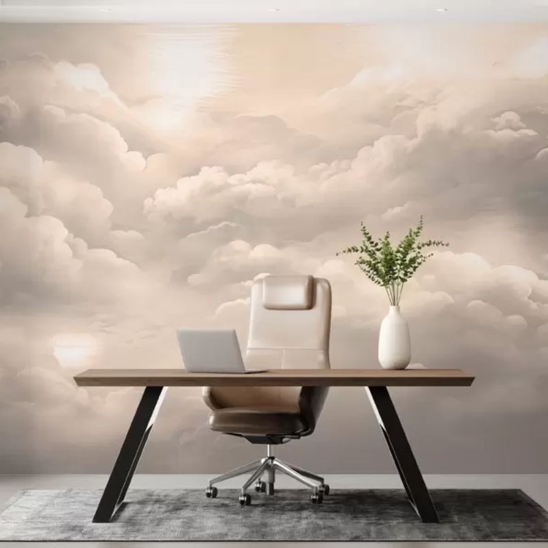 Clouds In Sepia Colour