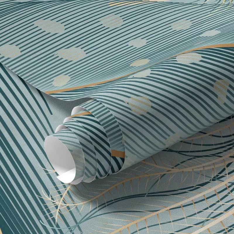 Delicate Feathers In Shades Of Blue - Image 2