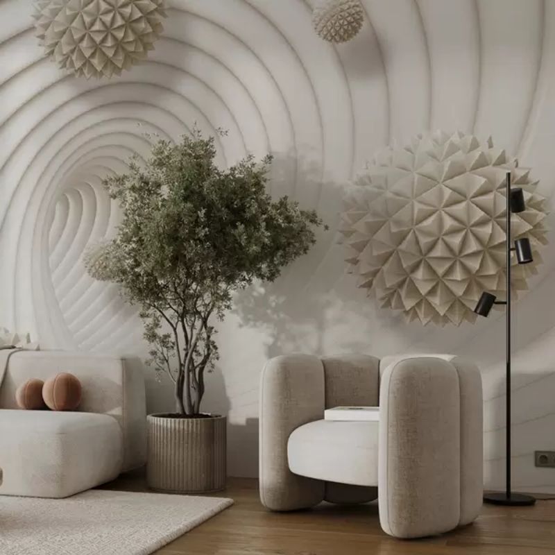 3D Graphic Balls In The Tunnel