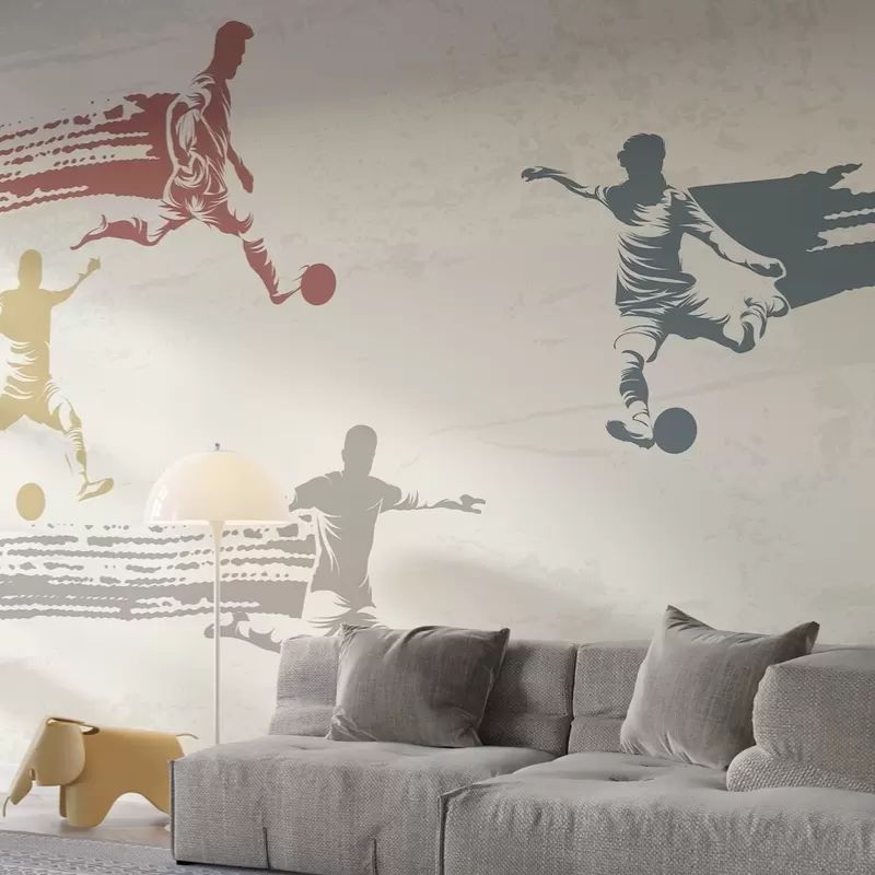 Football Players In Retro Style