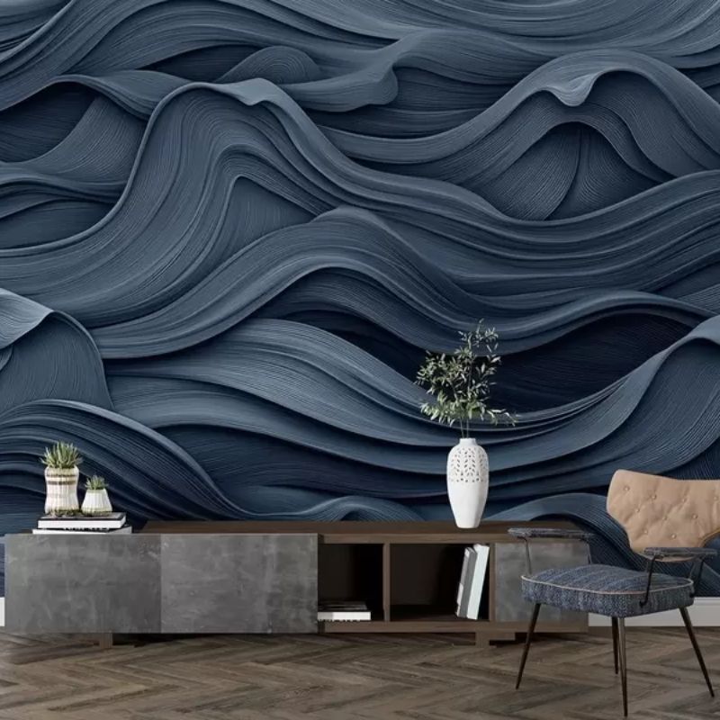 Dark Blue Waves