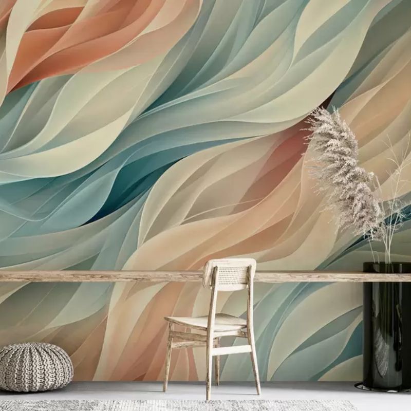 Mesmerizing Abstract Design With Soft Pastel Waves
