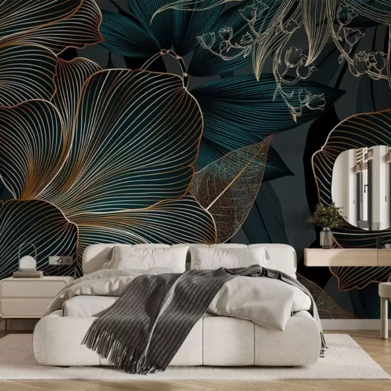 Stylized Flowers And Leaves