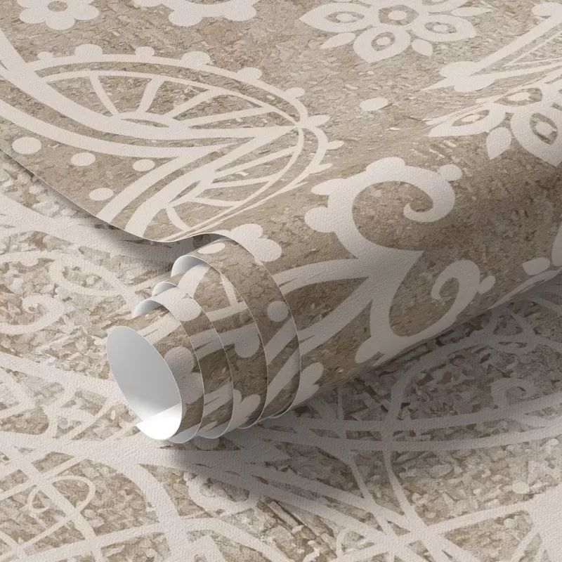 A Detailed, Intricate White Lace Mandala Pattern - Image 2