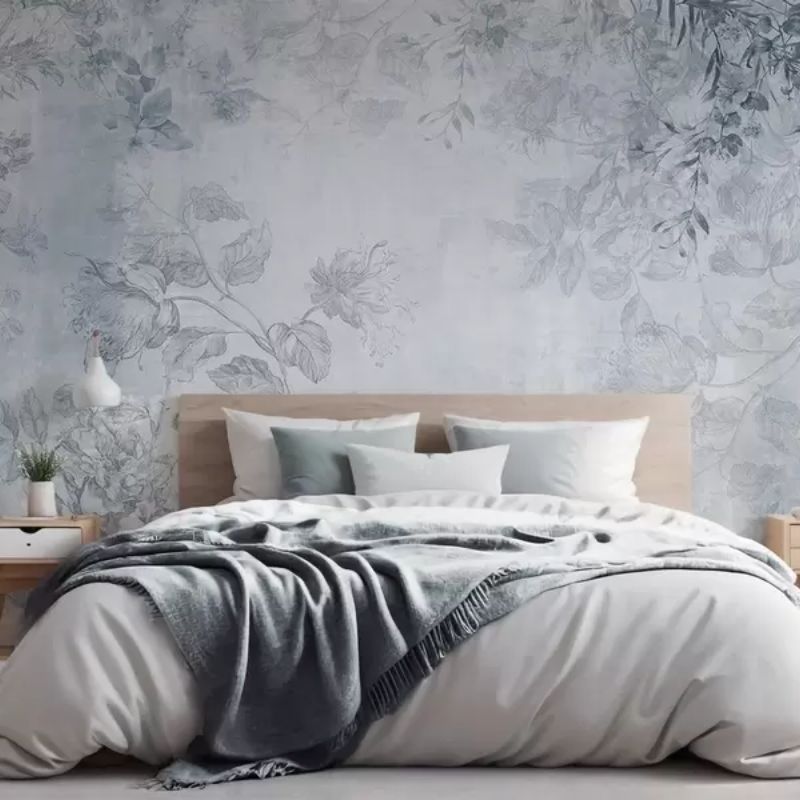 Vintage Textured Floral Art