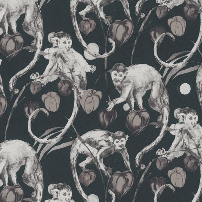 Luxury Monkey Print Wallpaper