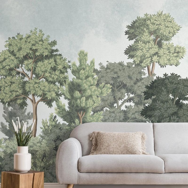 Advantage Delamere Green Wall Mural