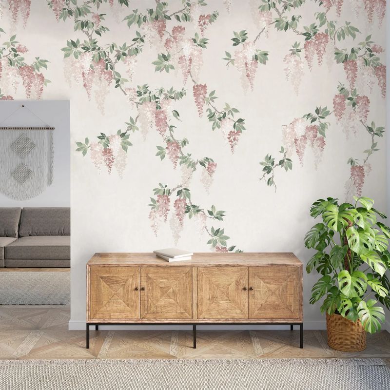 Advantage Wisteria Blush Wall Mural - Image 2