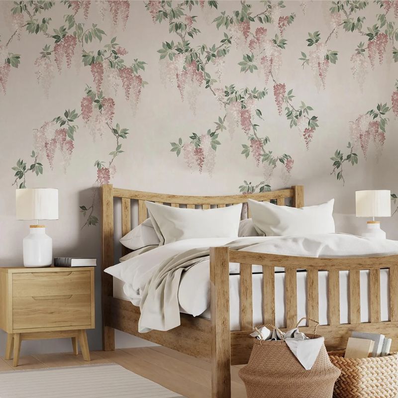 Advantage Wisteria Blush Wall Mural