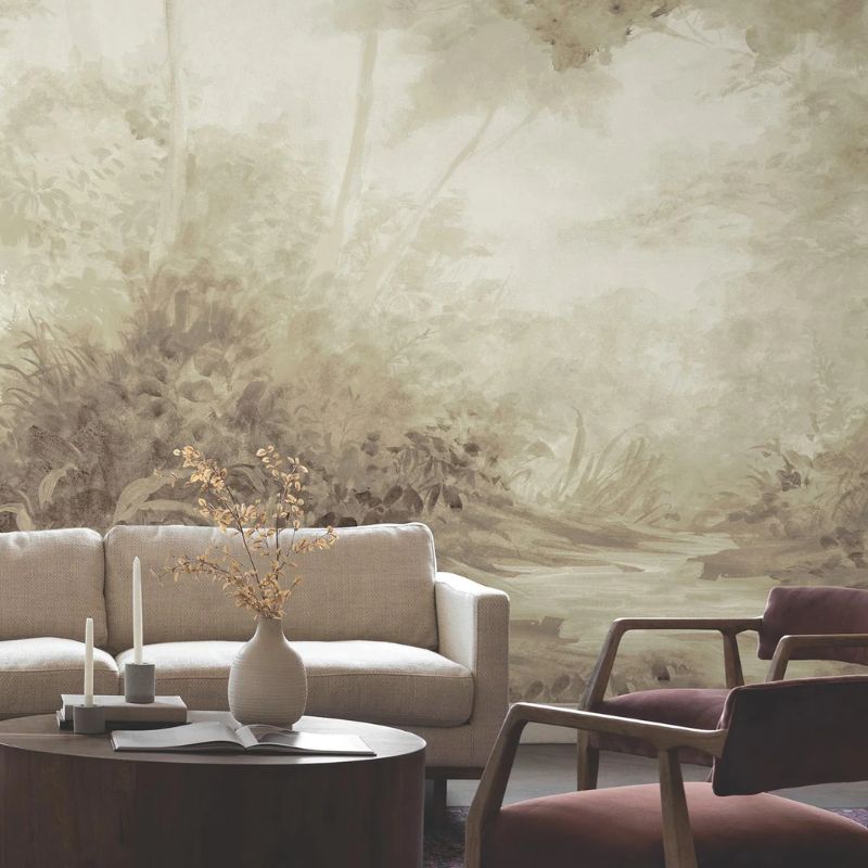 Magnolia Home Woodlands Sepia Wall Mural