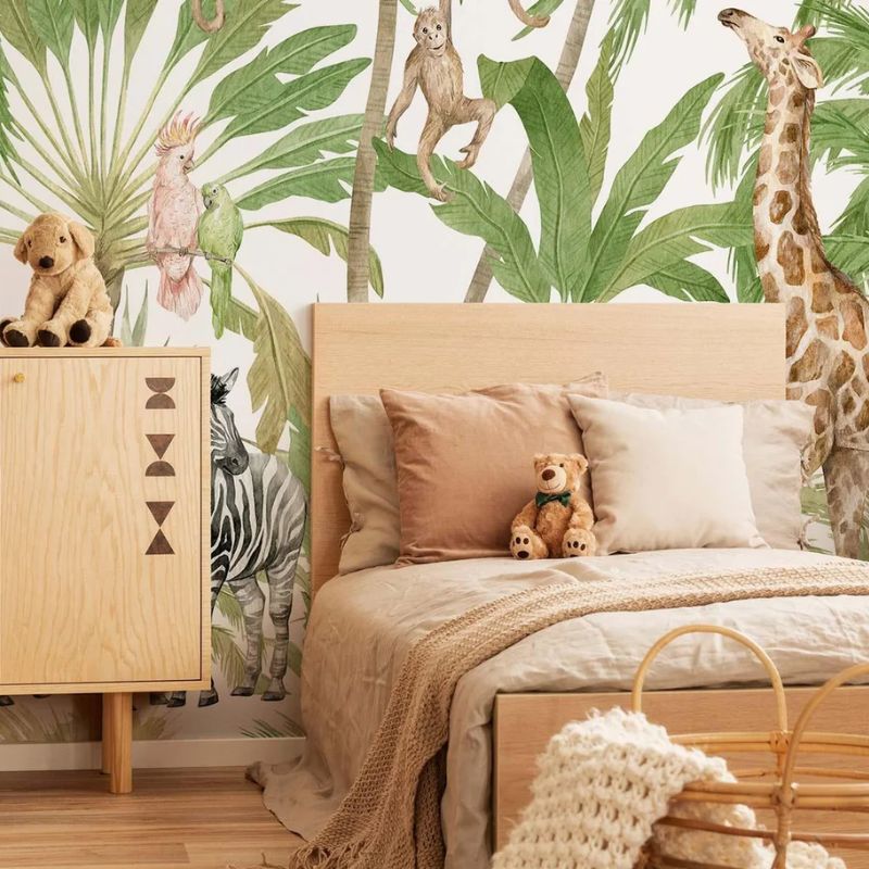 Papermint Palm Tree Wall Mural - Image 3