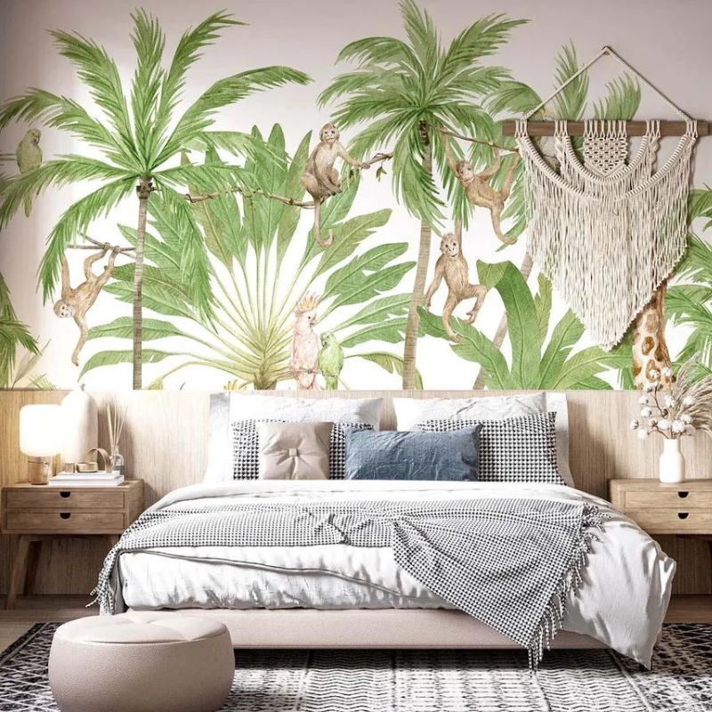 Papermint Palm Tree Wall Mural - Image 2