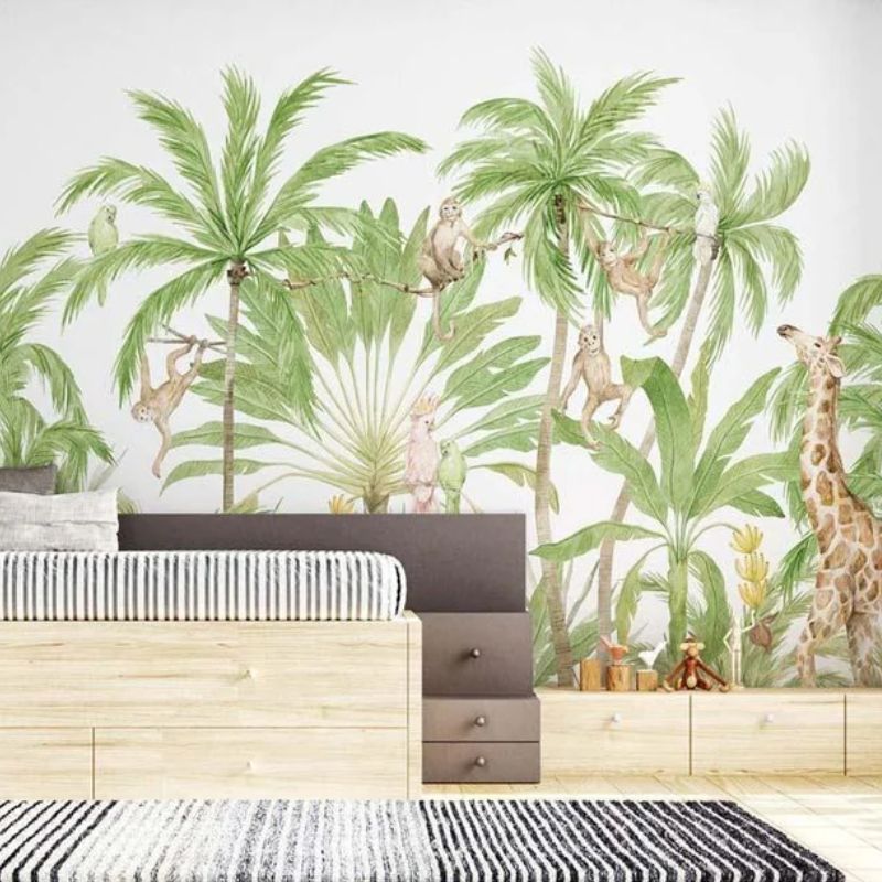 Papermint Palm Tree Wall Mural