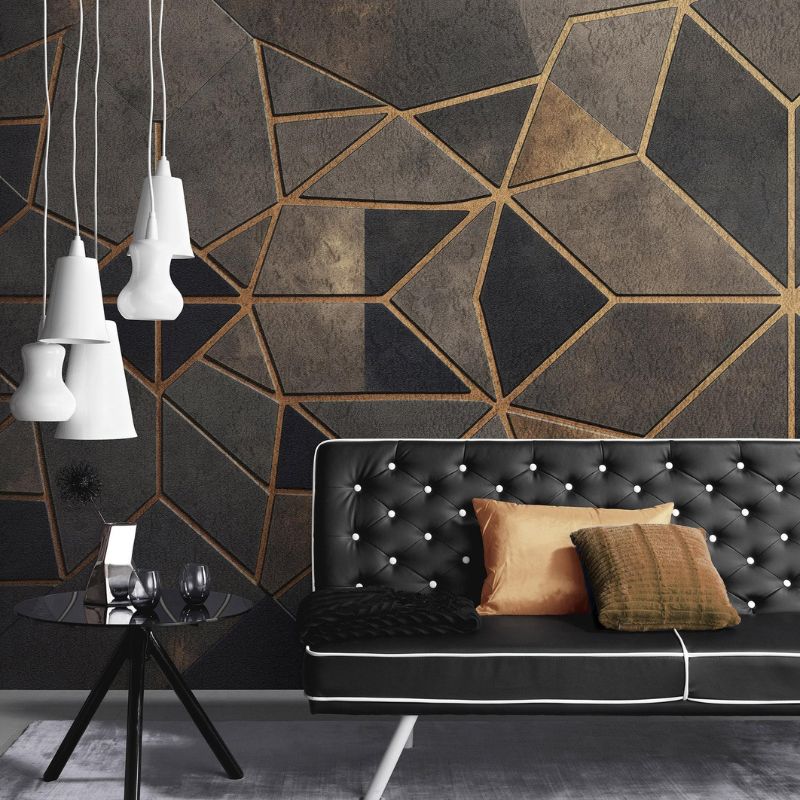 Veer Decor Gilded Star Gold Wall Mural - Image 2
